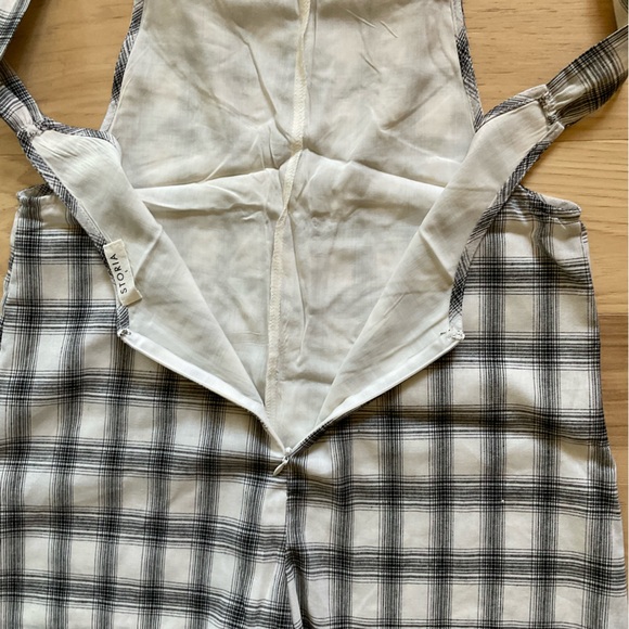 Grey Bandit Grey Plaid Everett Looser Romper Size S - Picture 8 of 12